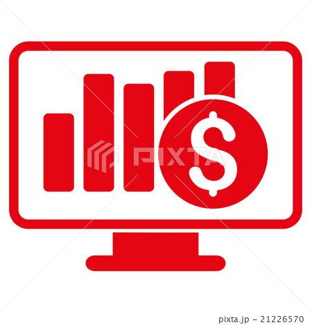 Stock Market Monitoring Icon Stock Market Monitoring Icon 21226570