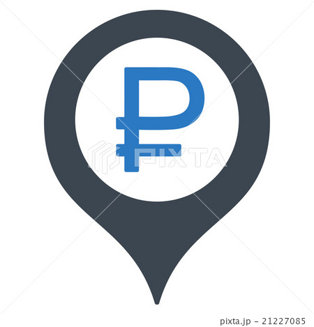 Rouble Bank Marker Icon 21227085