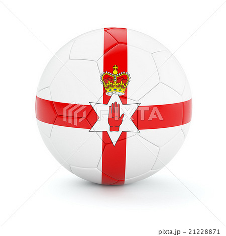 Soccer football ball with Northern Ireland flag 21228871