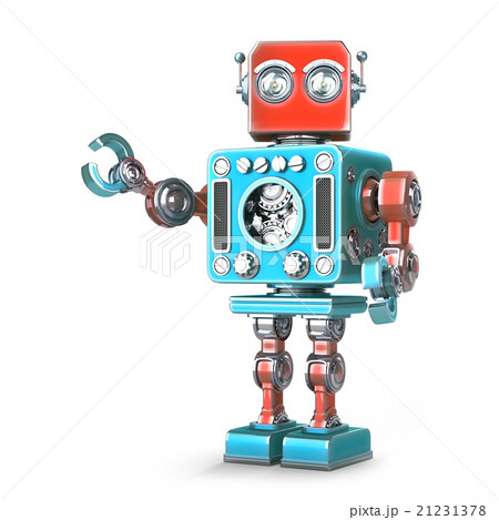 Retro robot. Isolated. Retro robot. Isolated. 21231378