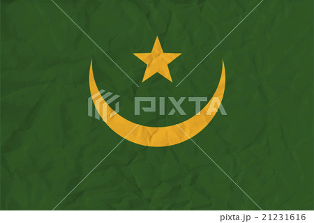 Mauritania paper flag Mauritania paper flag 21231616