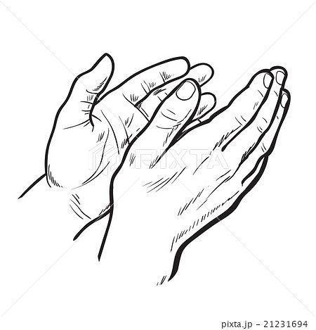 Sketch hand clap her hands, bravo Sketch hand clap her hands, bravo 21231694