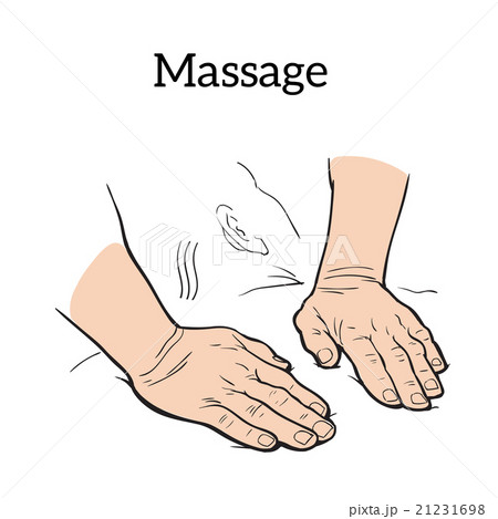 Therapeutic manual massage. Medical therapy 21231698
