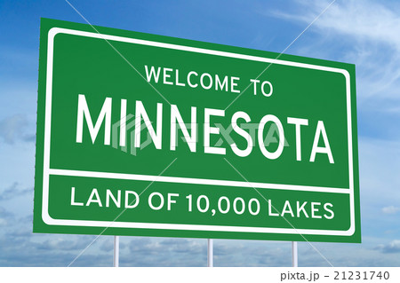 Welcome to Minnesota state road sign 21231740