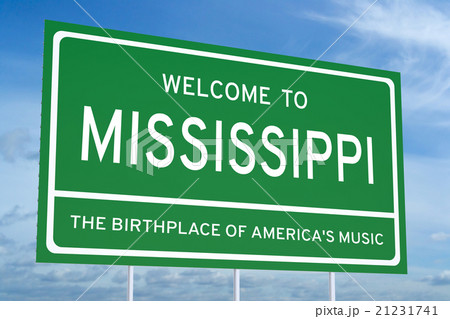 Welcome to Mississippi state road sign 21231741