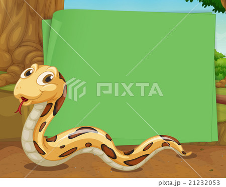 Border design with snake crawling 21232053