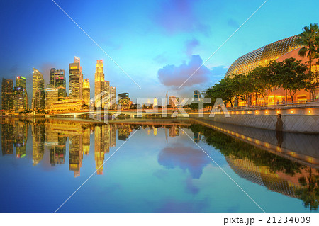 Singapore Skyline and view of Marina Bay 21234009