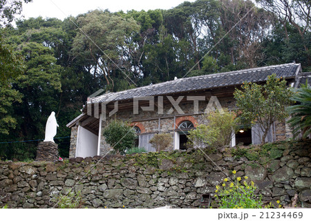 九州長崎旅行／車で訪れた大野教会堂の外観 21234469