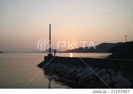小豆島の夕日 21235967