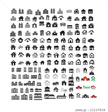 Building Real estate Home icons Building Real estate Home icons 21237638