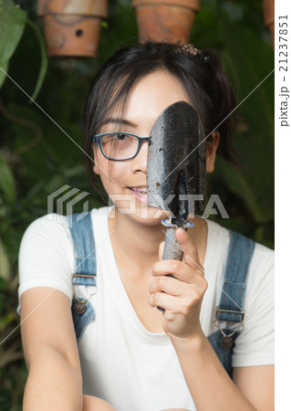 Woman gardening equipment Woman gardening equipment 21237851