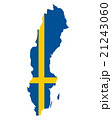 Map and flag of Sweden 21243060