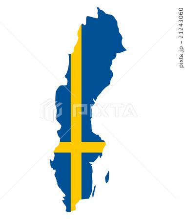 Map and flag of Sweden 21243060
