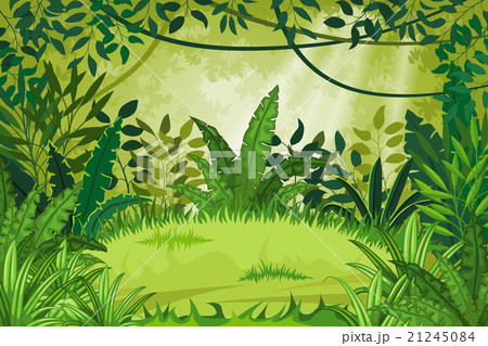 Illustration Jungle Landscapeのイラスト素材