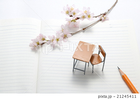 桜　学習机　ノート 21245411
