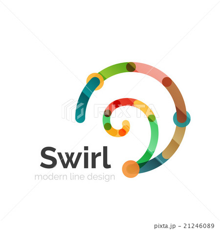 Vector swirl circle logo Vector swirl circle logo 21246089