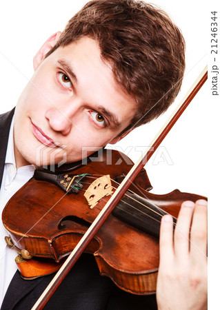 Man violinist playing violin. Classical music art Man violinist playing violin. Classical music art 21246344