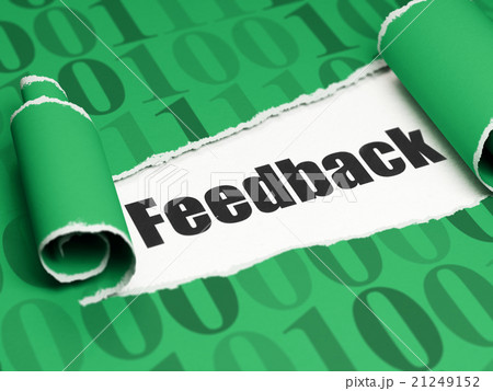 Business concept: black text Feedback under the 21249152