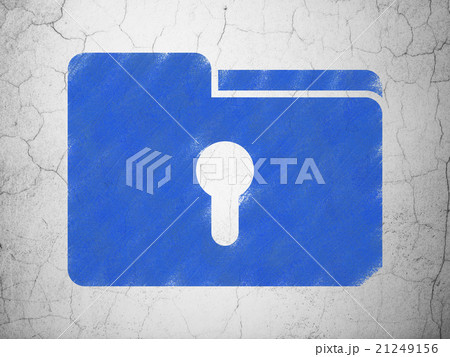 Business concept: Folder With Keyhole on wall Business concept: Folder With Keyhole on wall 21249156