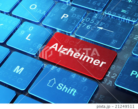 Medicine concept: Alzheimer on computer keyboard 21249511