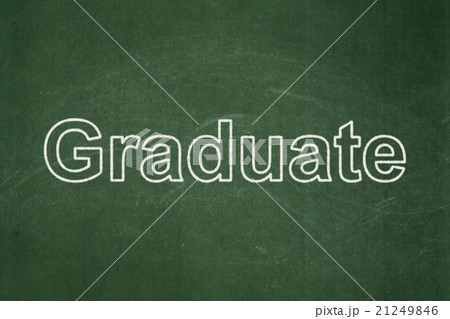 Education concept: Graduate on chalkboard 21249846