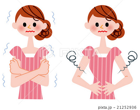 Unhealthy Lady Stock Illustration