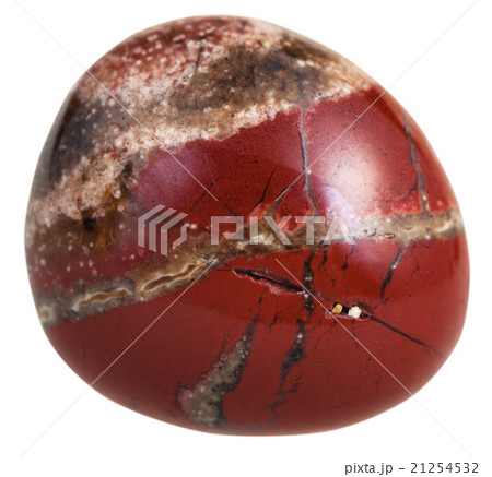 tumbled red brecciated jasper mineral gem stone 21254532