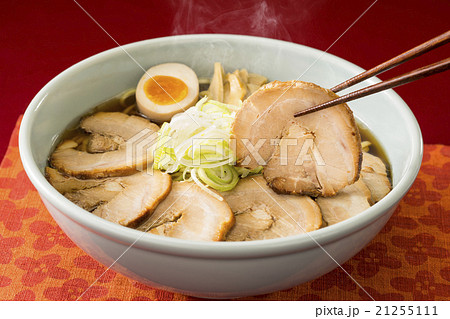 チャーシュー麺の写真素材