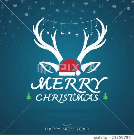 Vector image of an christmas greeting card.  21256797
