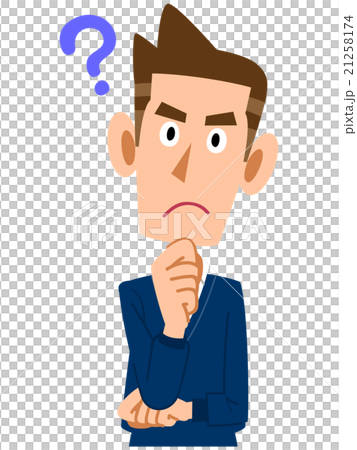 插图素材: 一个怀疑的男人