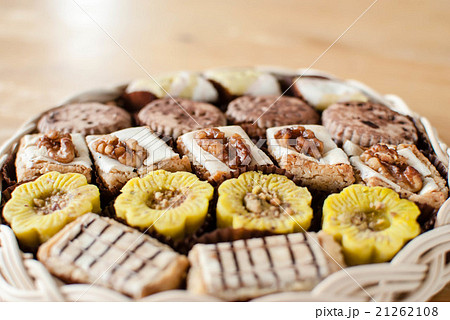 中東のお菓子の写真素材