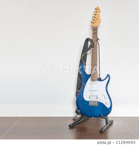 electric guitar on wooden floor electric guitar on wooden floor 21264093