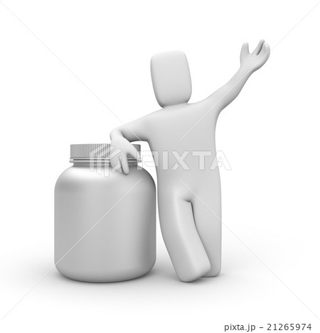 3d human with can 3d human with can 21265974