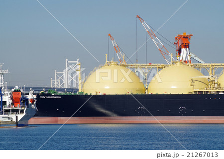 LNGタンカーの球状タンク 21267013