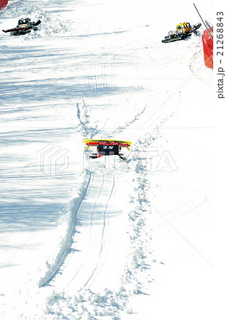 Three ratrak doing track maintenance Three ratrak doing track maintenance 21268843