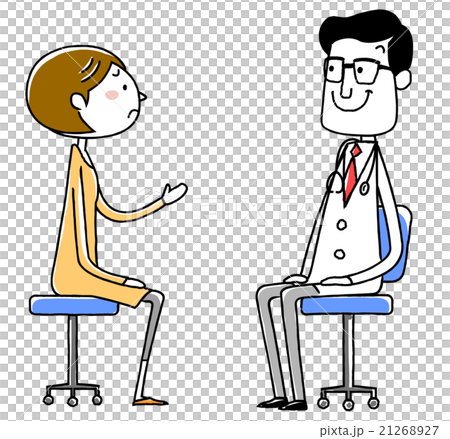 Illustration material: Doctor and patient Young lady 21268927