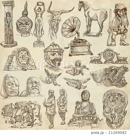 Native and old art pack - Freehand sketching 21269082