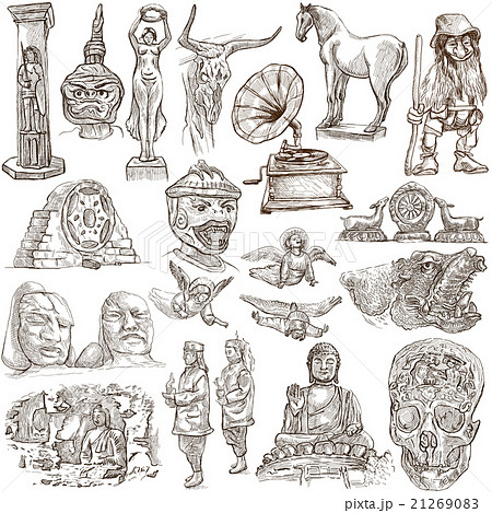 Native and old art pack - Freehand sketching 21269083