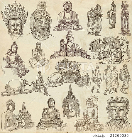 Buddhism - Freehand sketching 21269086