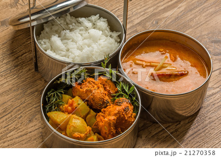 インドのカレー弁当セット　Indian curry lunch 21270358