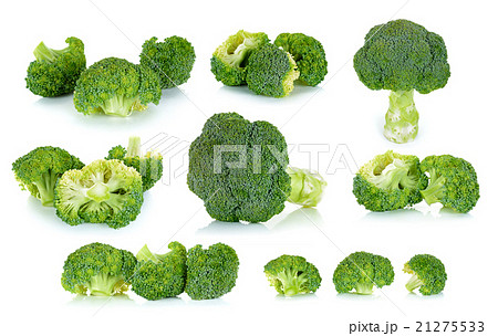 Fresh broccoli isolated on the white background 21275533
