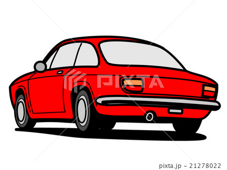 クーペ　リアビュー　赤 21278022