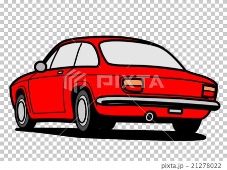 クーペ　リアビュー　赤 21278022