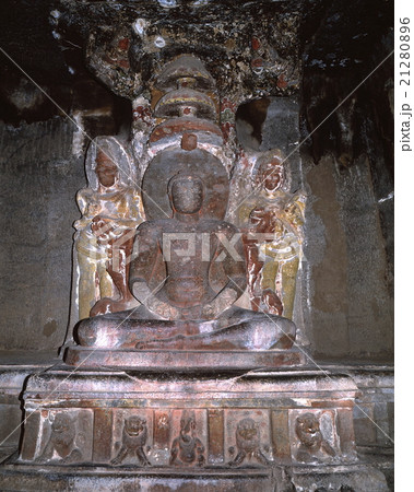 エローラ石窟寺院第33窟仏像 エローラ石窟寺院第33窟仏像 21280896