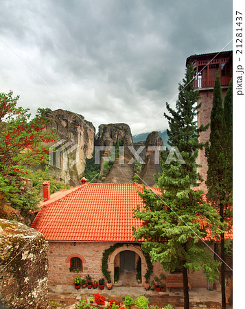 The yard in Holy Monastery Meteora, Greece  21281437