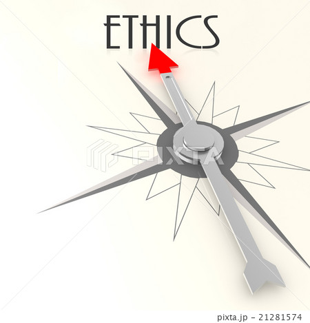 Compass with ethics word 21281574
