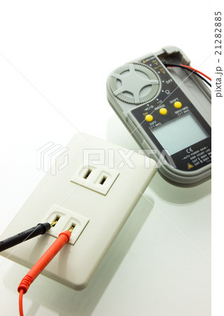 交流電圧測定  埋込コンセント  テスター 交流電圧測定  埋込コンセント  テスター 21282885