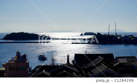 福山市鞆の浦歴史民族資料館から鞆の浦の港を見下ろす 21284299