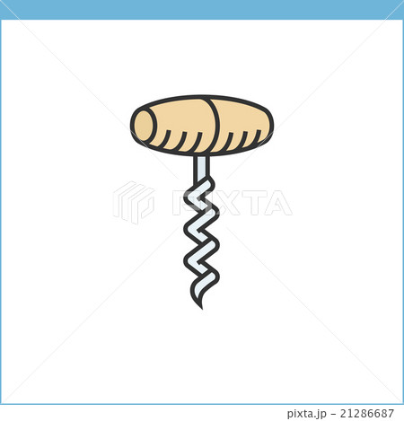 Corkscrew opener vector icon 21286687