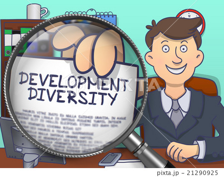 Development Diversity through Lens. Doodle Style. 21290925